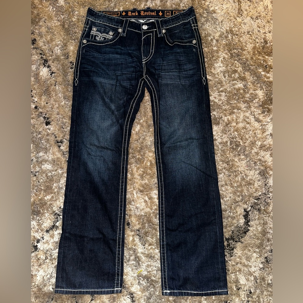 Men’s Rock Revival Straight Leg jeans